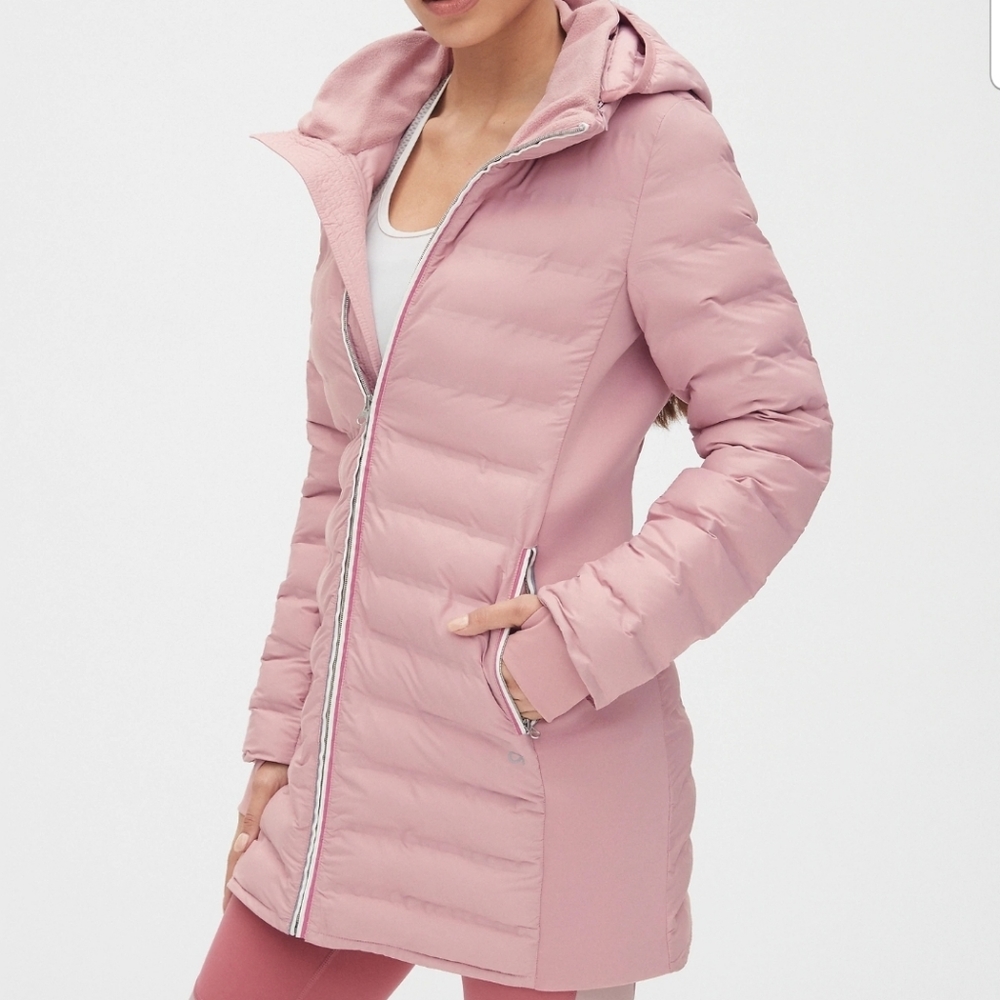 Gap pink puffer coat